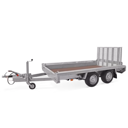 Gerätetransporter HULCO Terrax-2 2600 Basic – 2,6 t mit 100 cm Ladeheckklappe, Holzboden und gebremster Tandemachse