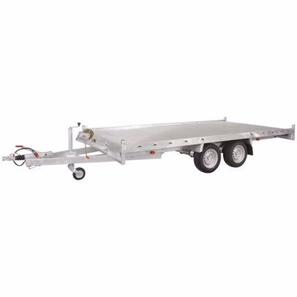 Autotransporter ANSSEMS MSX 3500 – 3,5 t mit Aluminium-Ladeboden, Seilwinde und Auffahrrampen