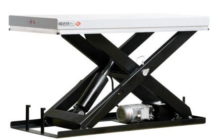 Robuster stationärer Scherenhubtisch TB2000 von SAXLIFT, 2 000 kg, verzinkt