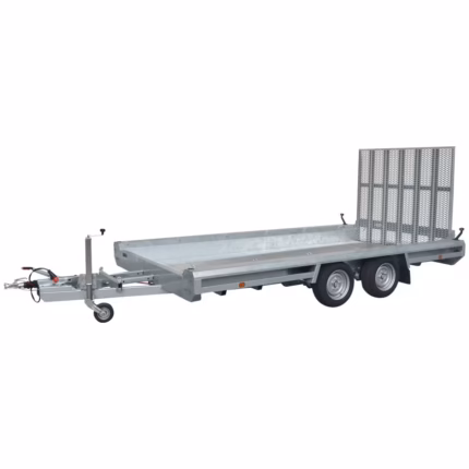 Gerätetransporter HULCO Terrax-2 3500 – 3,5 t mit Aluminium-Ladeboden, Auffahrrampe und gebremster Tandemachse